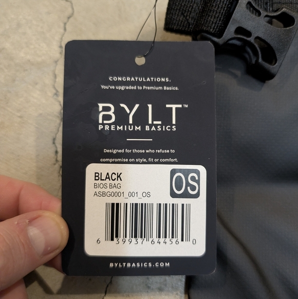 NWT BYLT Basics Bios Drybag Black Bag - Picture 3 of 3